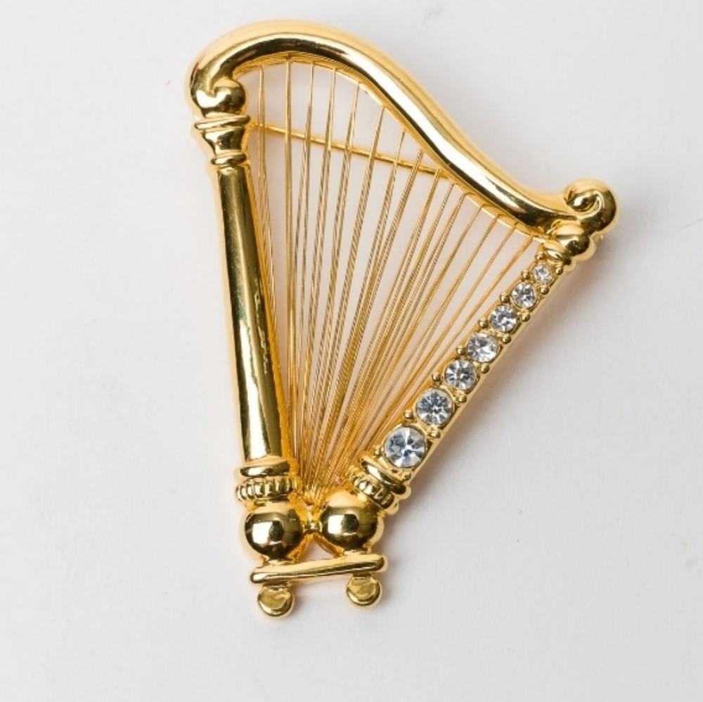 Monet - Harp Brooch